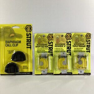 HS Strut Turkey Call  Combo Package Call Clips and Three Mouth Turkey Call Brand